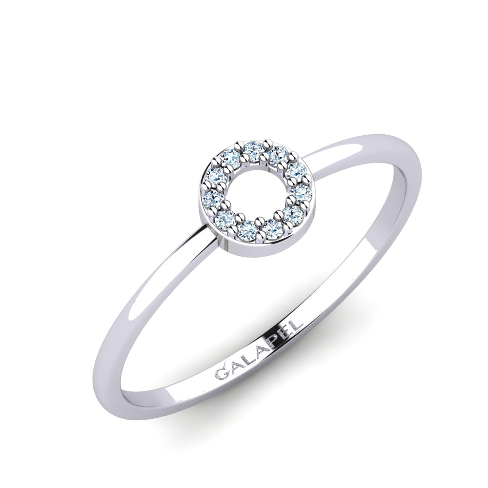 Bild von Oriena Minimalistischer Halo Ring