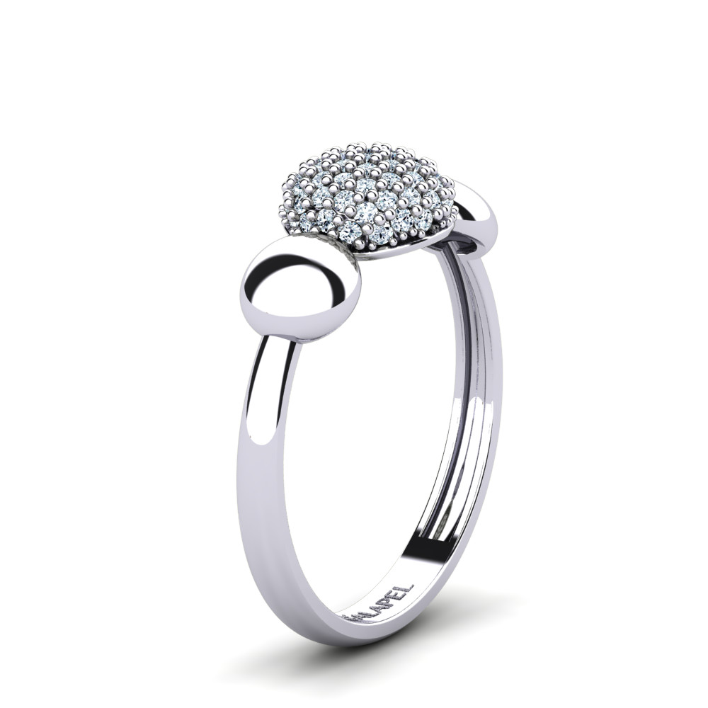 4. Bild von Greyfori Exquisite Ball Pave Ring