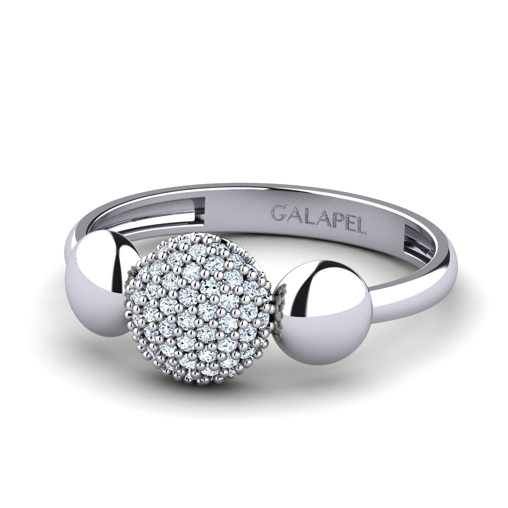 3. Bild von Greyfori Exquisite Ball Pave Ring