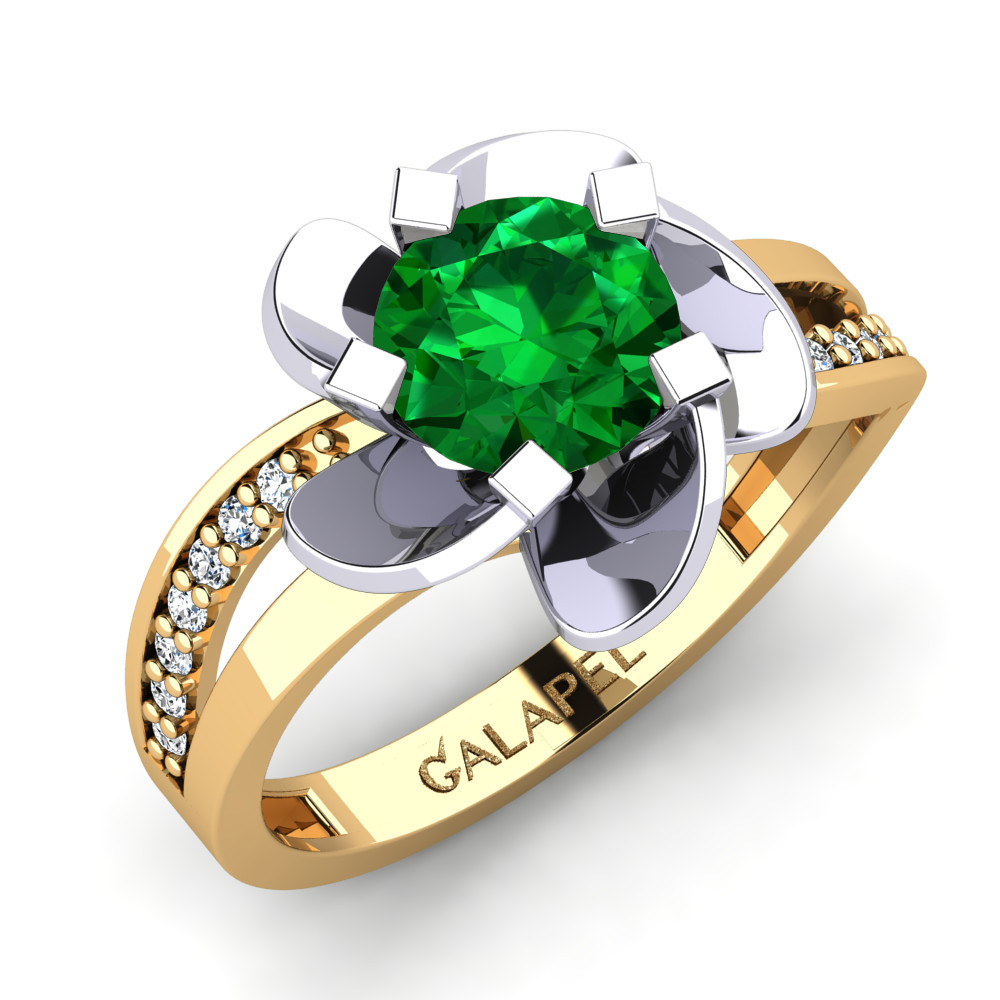 Get the Perfect Swarovski Green Engagement Rings | GLAMIRA.in